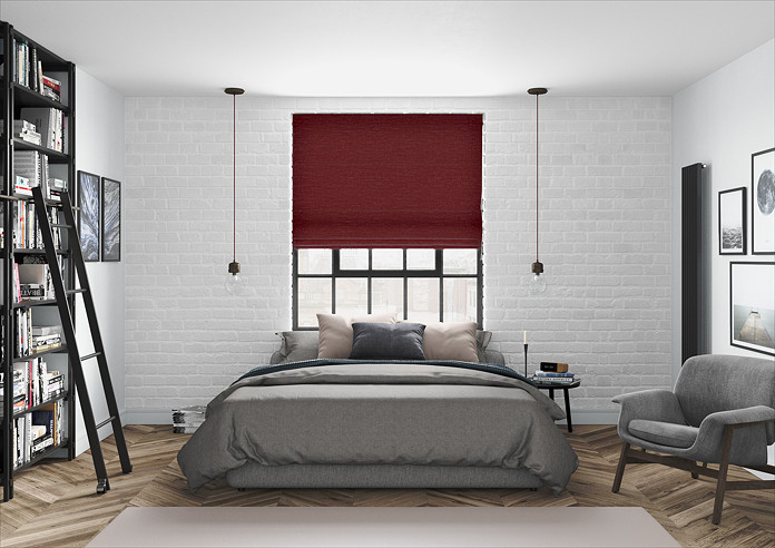 Maurice, Raspberry - Roman Blind - Image 5